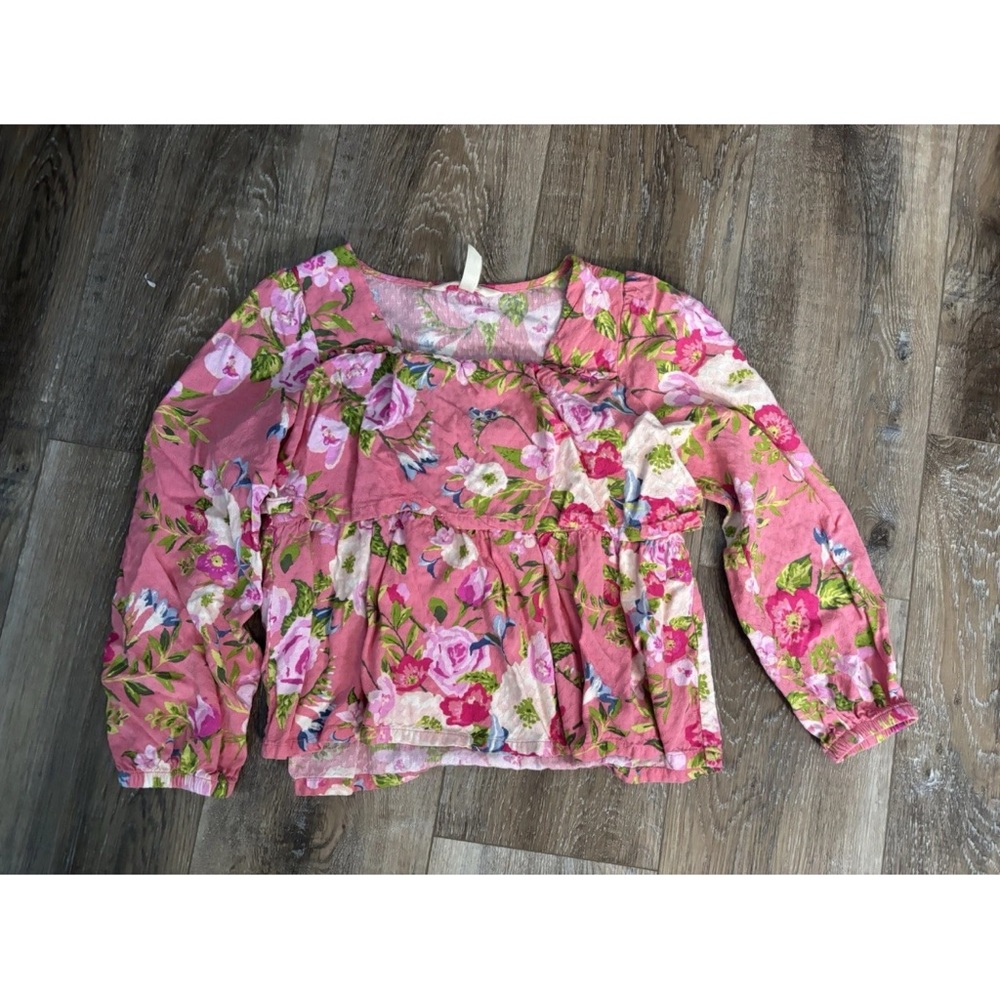 Matilda Jane Pink Floral Blouse girls size 10
